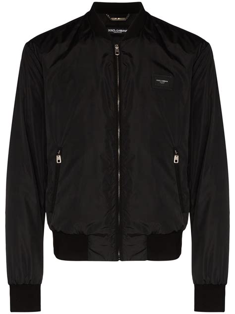 dolce gabbana blouson herren|Dolce & Gabbana bomber jacket.